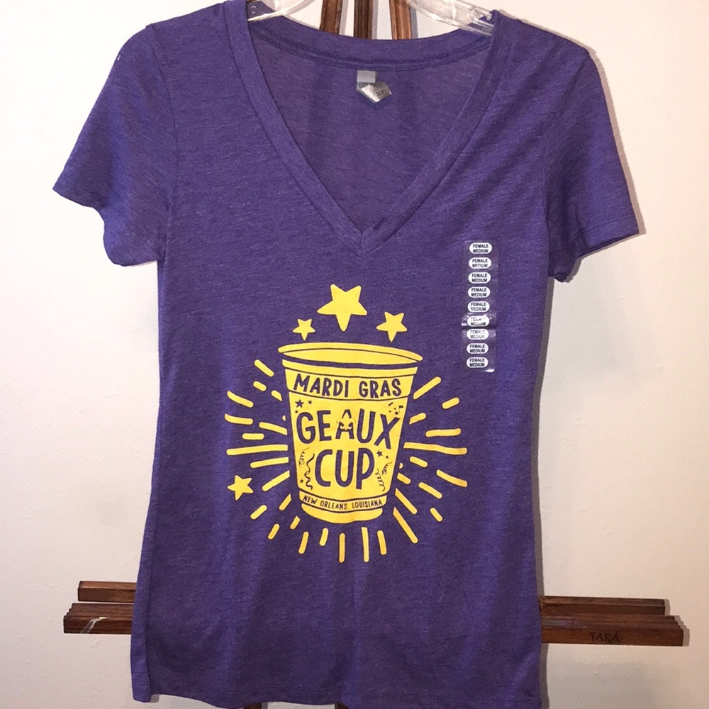 Next level Mardi Gras novelty T-shirt size M